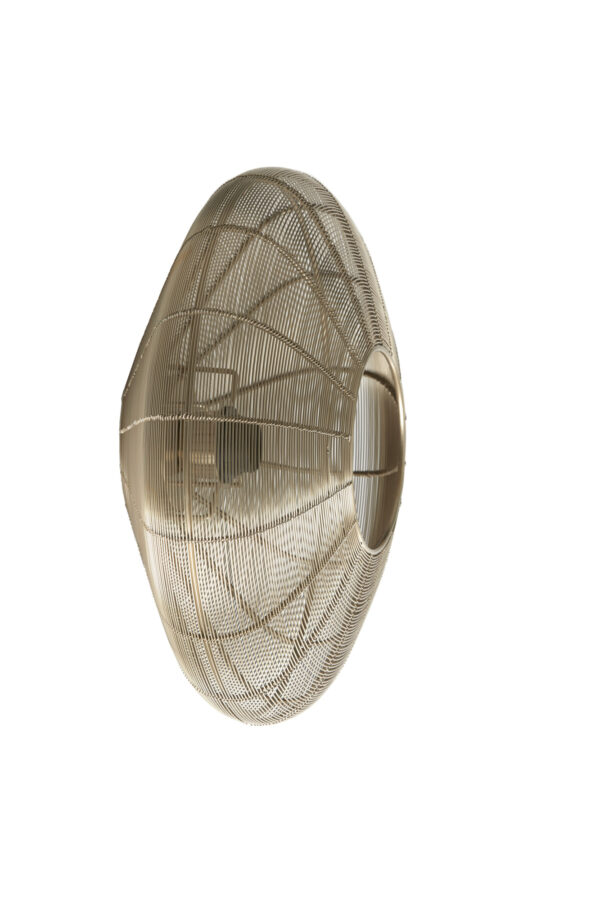 Cirkelvormige rieten hanglamp Light & Living Bahoto - B 40 cm - Image 3