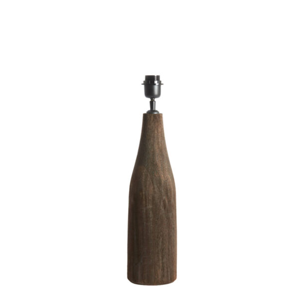 Houten tafellampvoet donkerbruin Light & Living Trapino - H 42 cm