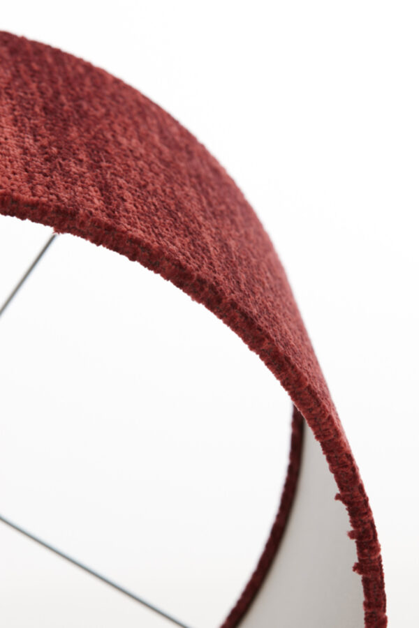 Rode cilindervormige stoffen lampenkap Light & Living Ruby - Ø 50 cm - Image 7