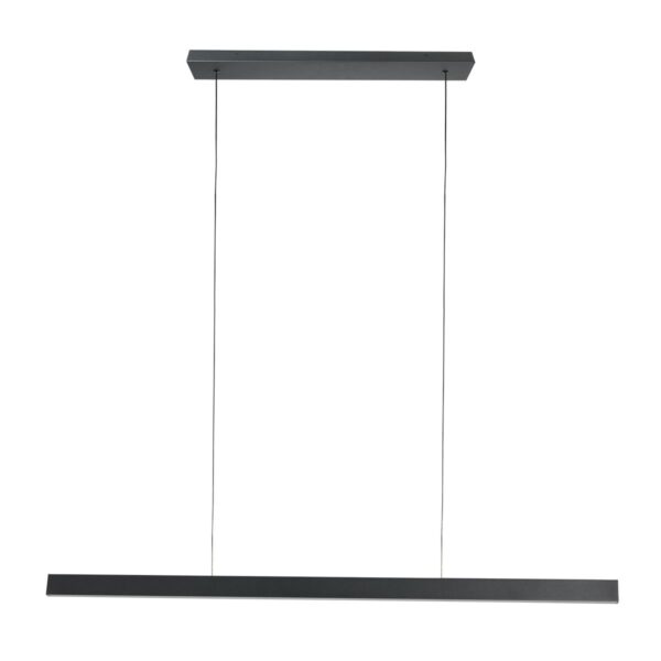 Zwarte design hanglamp met up- & downlight Mexlite BrightLine