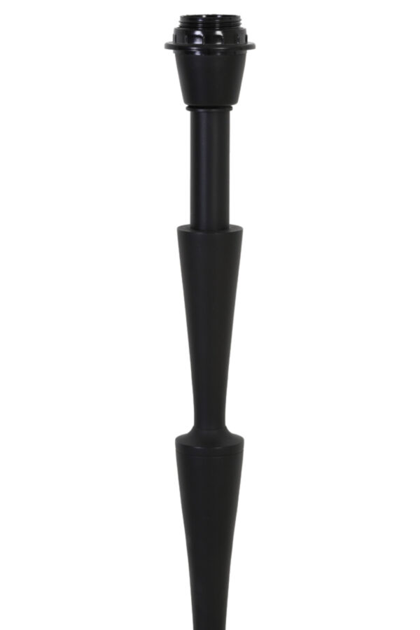 Moderne lampenvoet zwart geribbeld Light & Living Butia - H 134,5 cm - Image 3