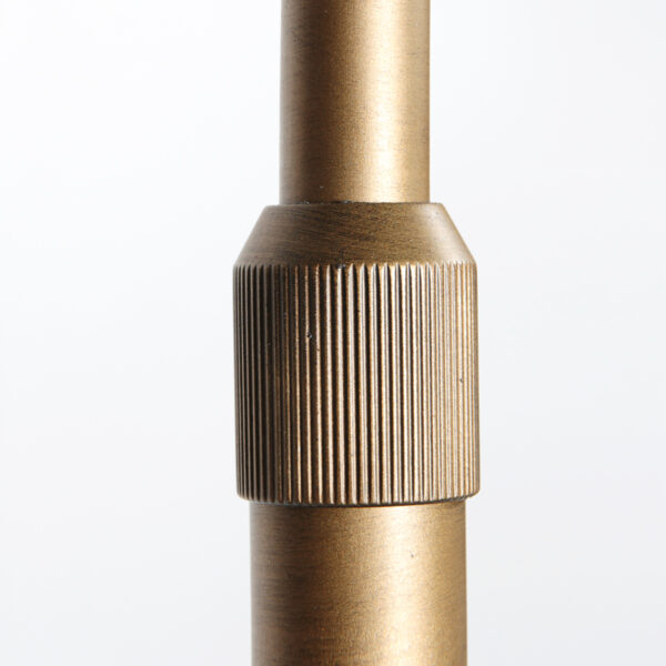 Klassieke bronze booglamp zeegras kap Steinhauer Sparkled Light - Image 12
