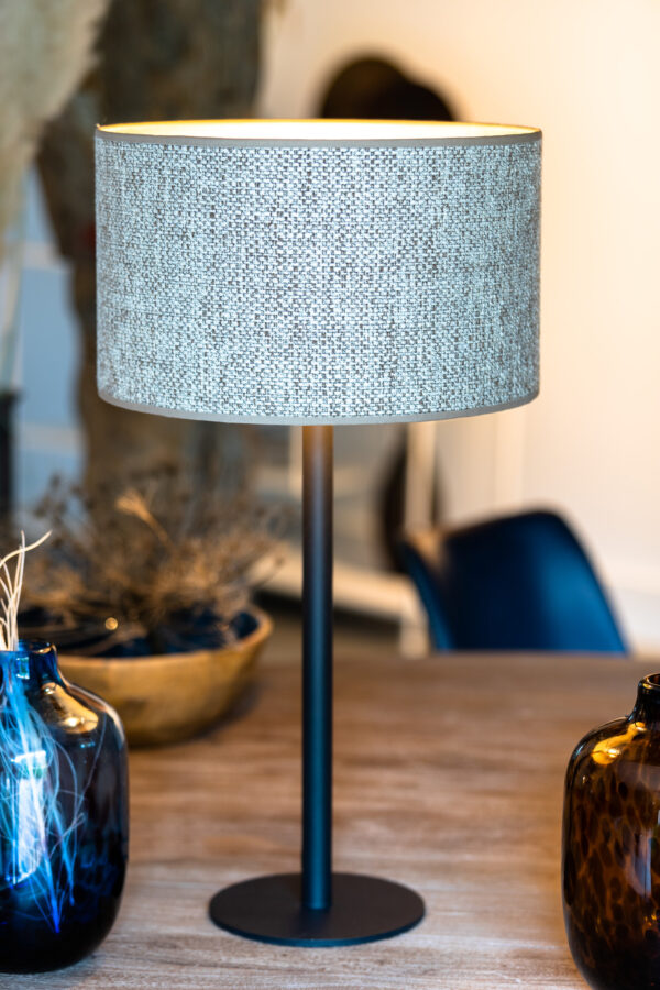 Cilindervormige zwarte lampenvoet Light & Living Rodrigo - H 37,5 cm - Image 5