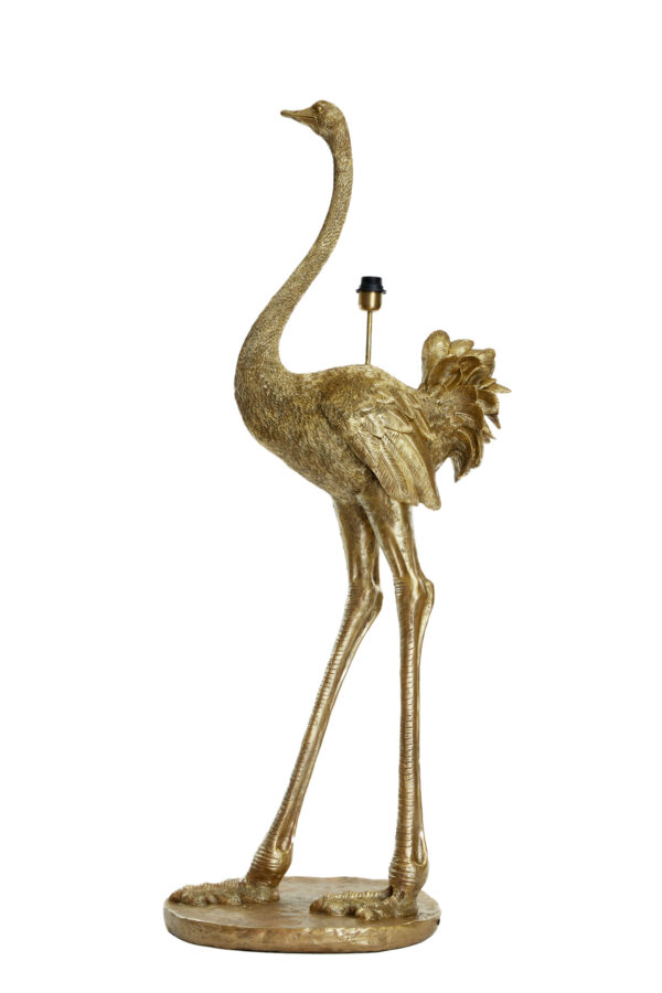 Gouden struisvogel lampvoet Light & Living Ostrich - H 146,5 cm - Image 2
