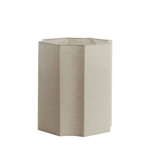 Beige lampenkap zeshoekig Light & Living Dasli - Ø 35 cm
