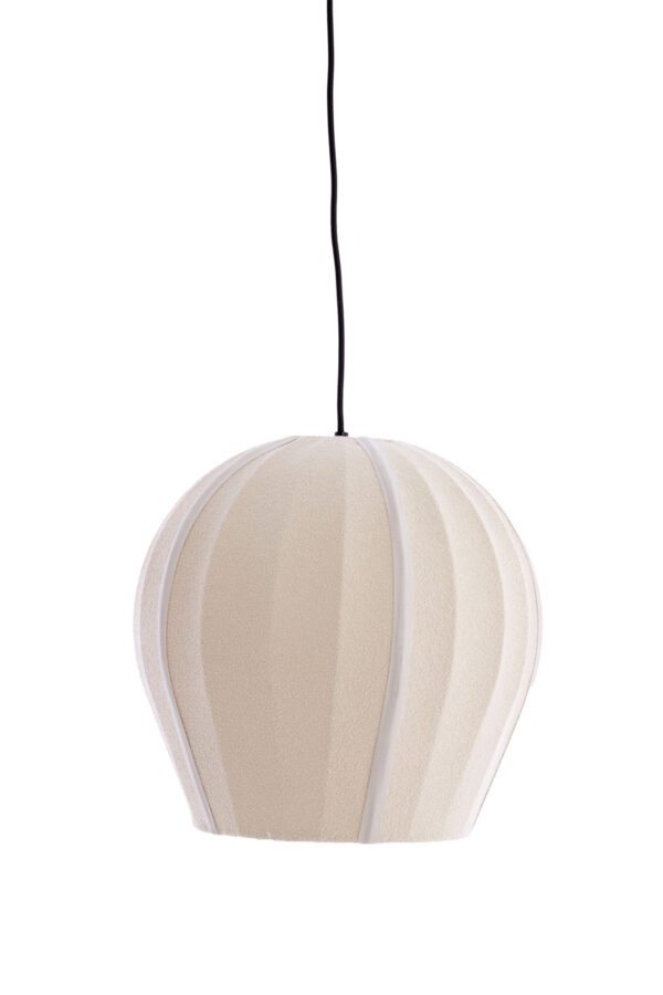 Zandkleurige stoffen hanglamp voor sfeer Light & Living Zagori - Ø 35 cm - Image 2
