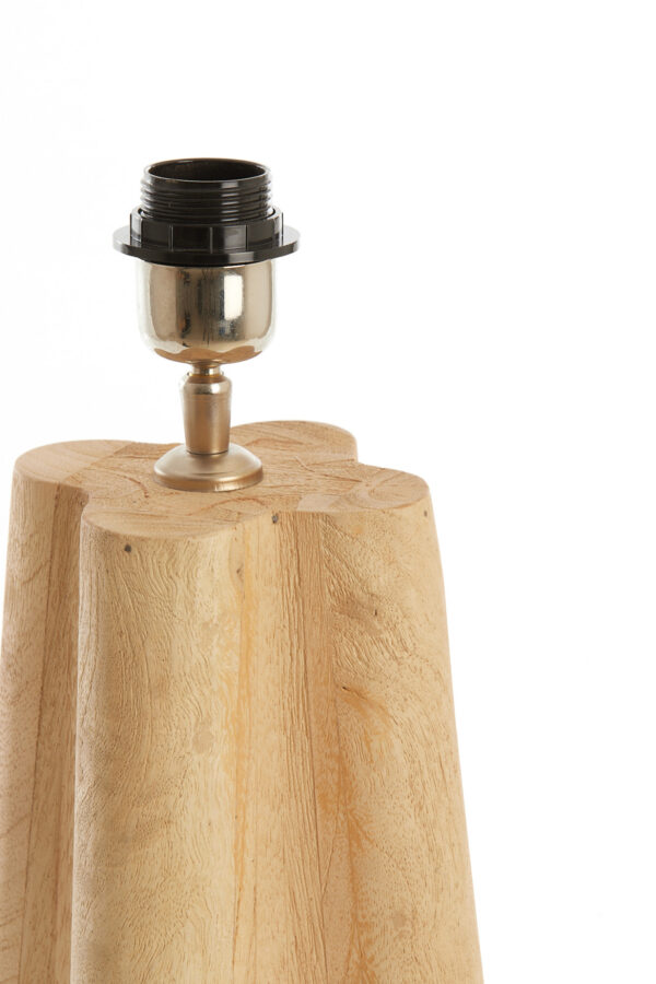 Houten lampvoet conisch vormig Light & Living Navelli - H 40 cm - Image 4