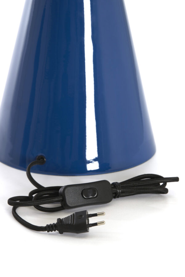 Blauwe metalen tafellamp Light & Living Surrina - H 49 cm - Image 7
