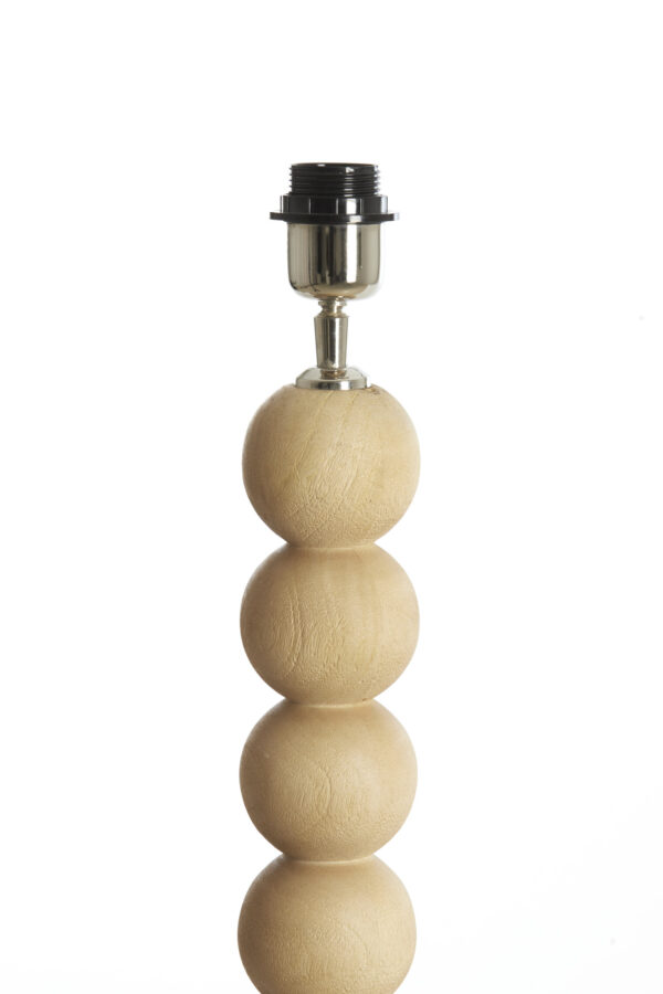 Houten kralen lampenvoet Light & Living Veglio - H 130 cm - Image 4
