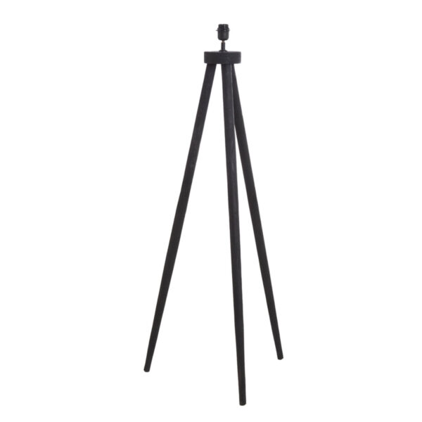 Driepotige lampenvoet zwart Light & Living Ilias - H 122 cm