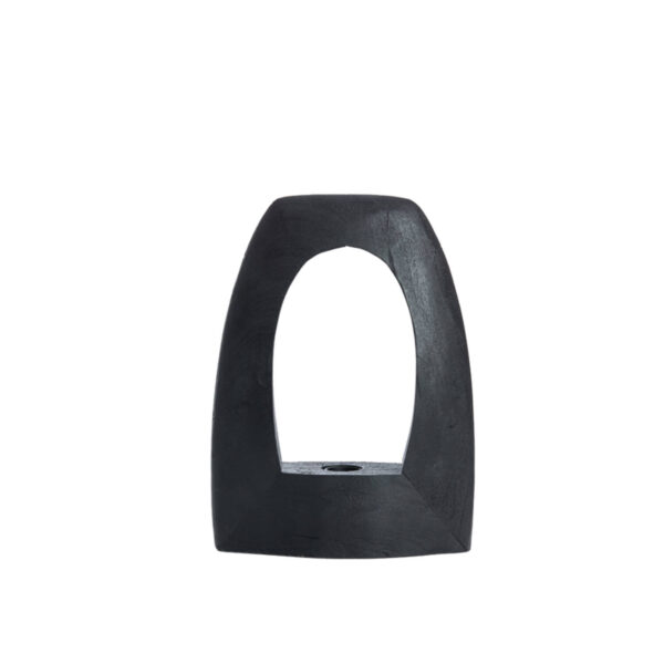 Zwarte tafellamp voet sculpturaal Light & Living Carini - H 35 cm