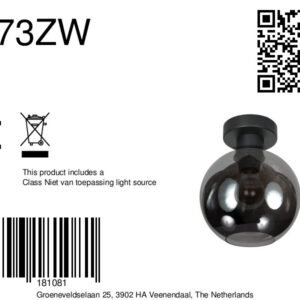 zwartebolplafondlampglassteinhauerbloeba-ø15-8a