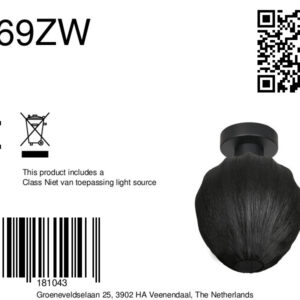 plafonnierezwartmettextielenkapjesteinhauerbloeba-ø25-8a
