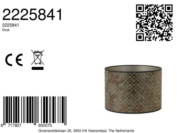 Goudbruine velours cilinder lampenkap Light & Living Elodi - Image 7