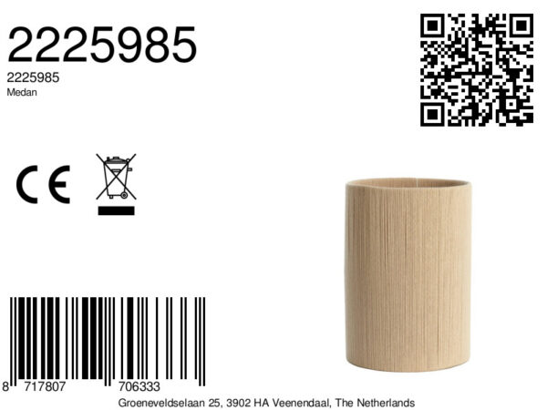 Beige lampenkap touwweefsel Light & Living Medan - Image 7