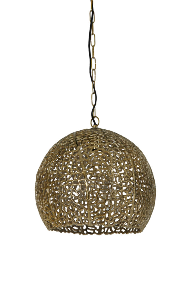 Moderne ronde gouden hanglamp Light & Living Sinula