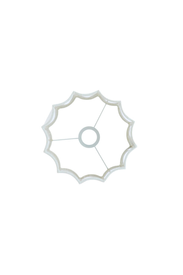 Witte hoge lampenkap geplooid Light & Living Disli - Image 5