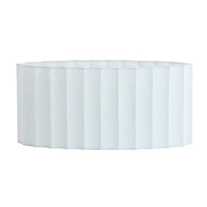 Ovale witte lampenkap geplooid Light & Living Disli