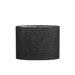 Jute lampenkap zwart ovaal Light & Living Sendai