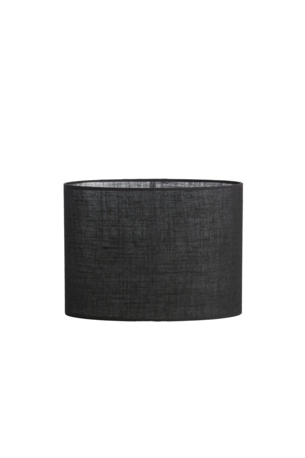Jute lampenkap zwart ovaal Light & Living Sendai
