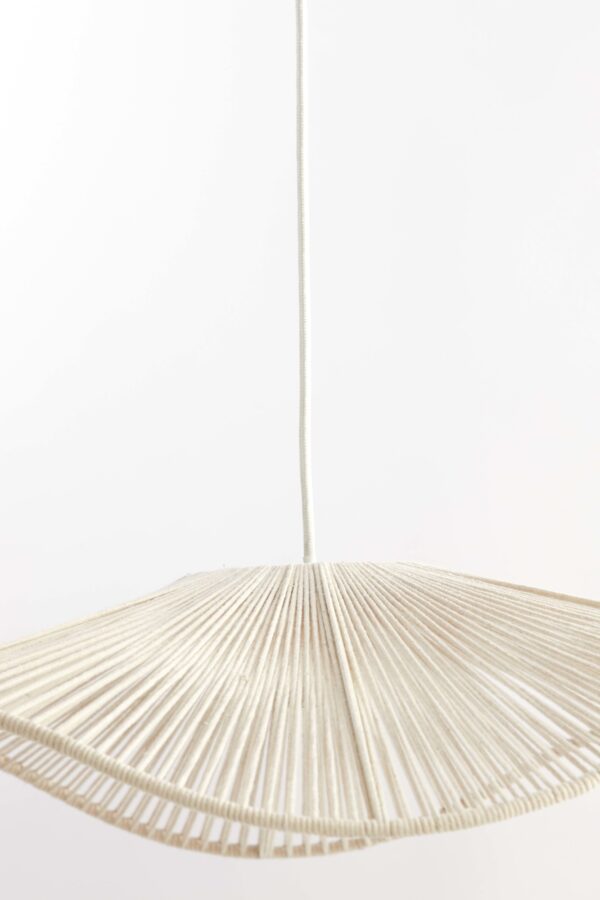 Beige organische hanglamp katoendraad Light & Living Rafa - Image 4