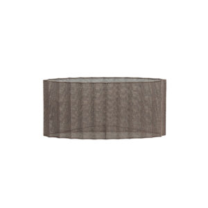 Bruine ovale lampenkap geplooid Light & Living Disli