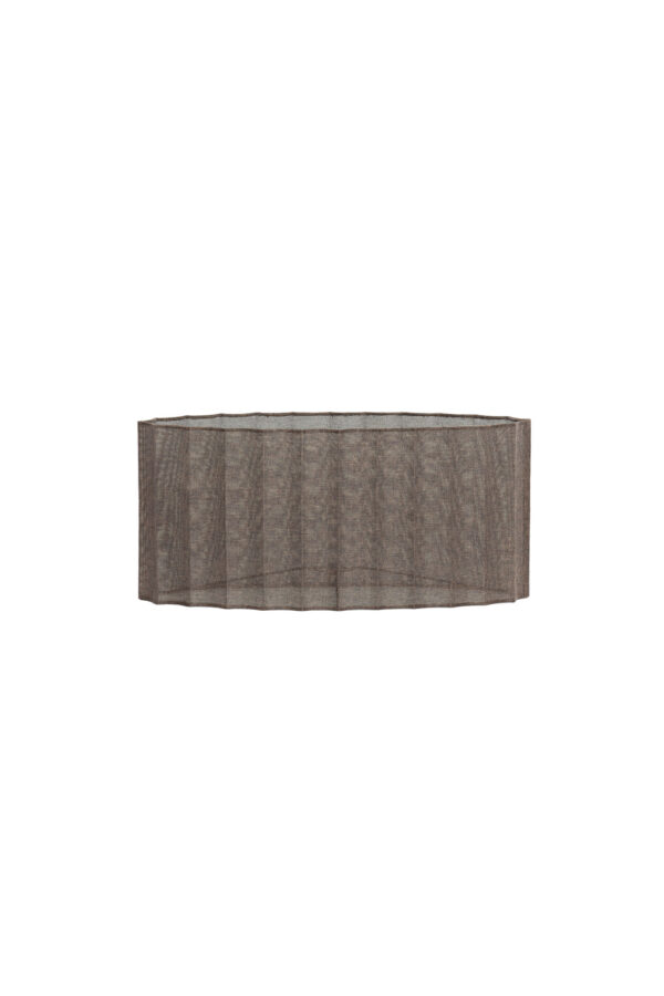 Bruine ovale lampenkap geplooid Light & Living Disli