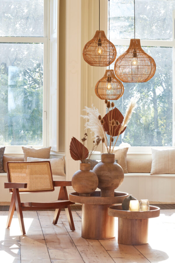 Rustieke bolvormige rotan hanglamp Light & Living Pacino - Image 3