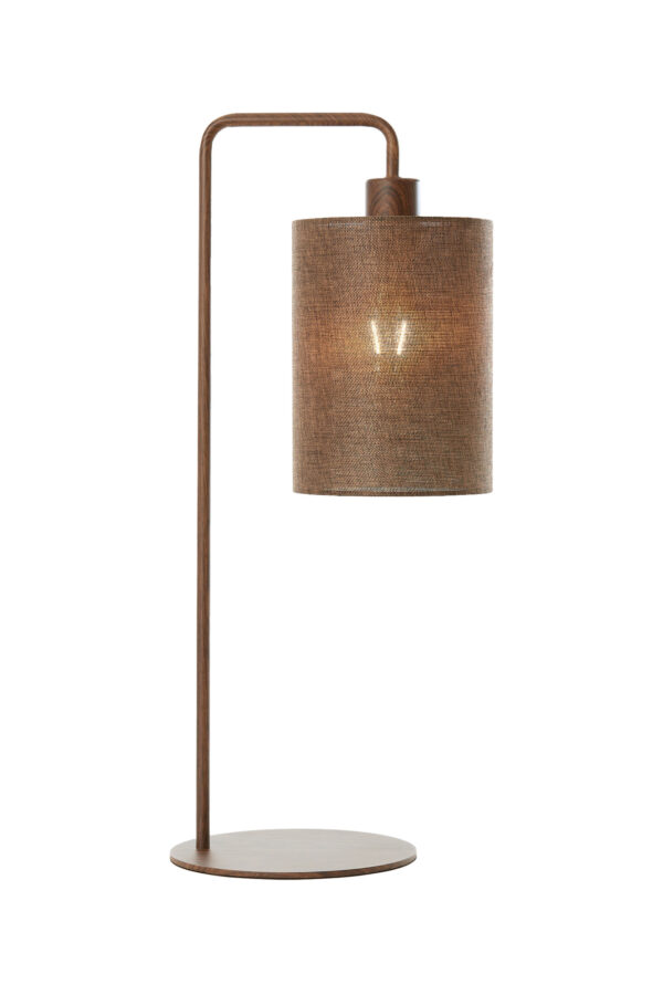 Gebogen japandi tafellamp bruin Light & Living Donio - Image 2