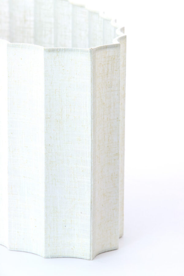 Witte ovale geplooide lampenkap Light & Living Disli - Image 5