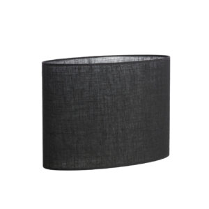 Alternative view of Zwarte jute ovale lampenkap Light & Living Sendai