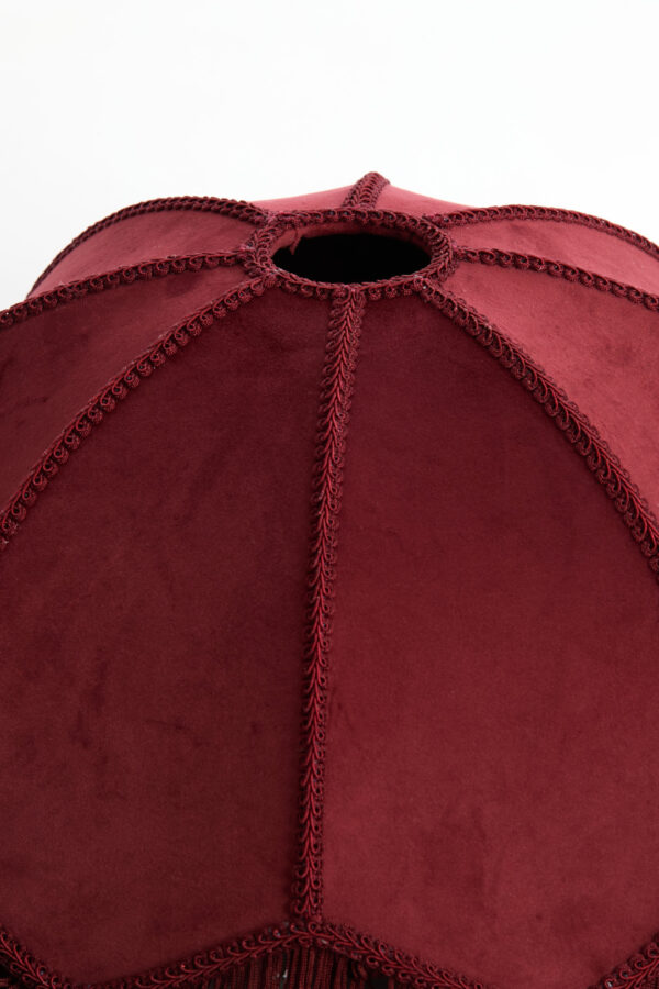 Vintage rode lampenkap velvet Light & Living Malacia - Image 3