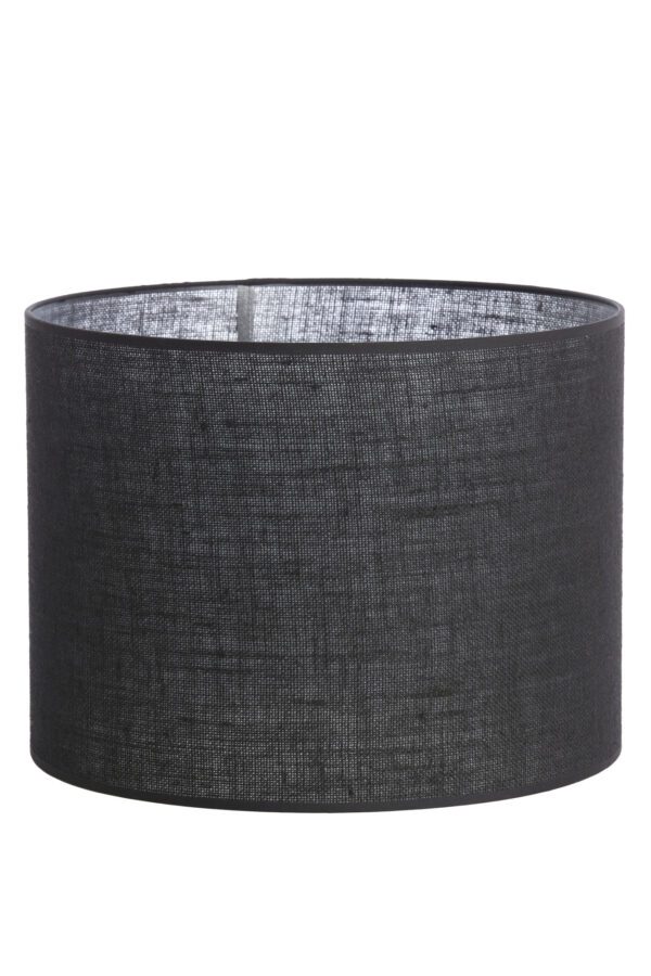 Zwarte jute cilinder lampenkap Light & Living Sendai
