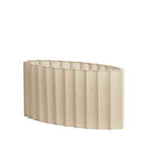 Alternative view of Ovale geplooide beige lampenkap Light & Living Disli