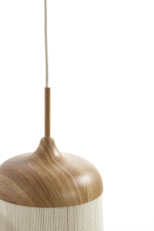3-licht hanglamp naturel/beige bekervorm Light & Living Dania - Image 3