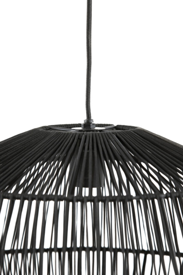 Rustieke ronde zwarte hanglamp Light & Living Deya - Image 4