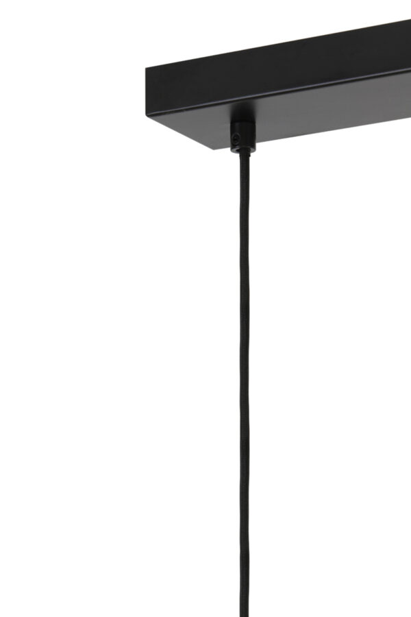 Retro hanglamp rookglas met goud Light & Living Lekar - Image 5