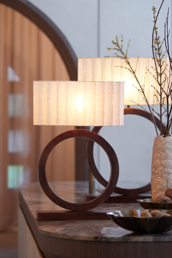 Lampenkap ovaal beige geplooid Light & Living Disli - Image 3
