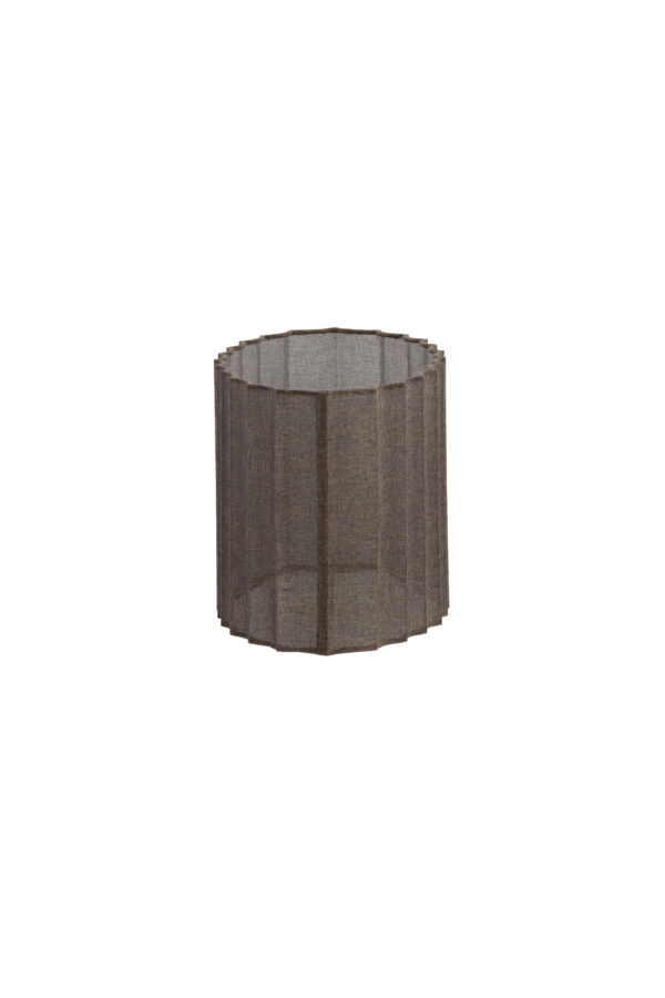 Lampenkap geplooid ovaal bruin Light & Living Disli - Image 3