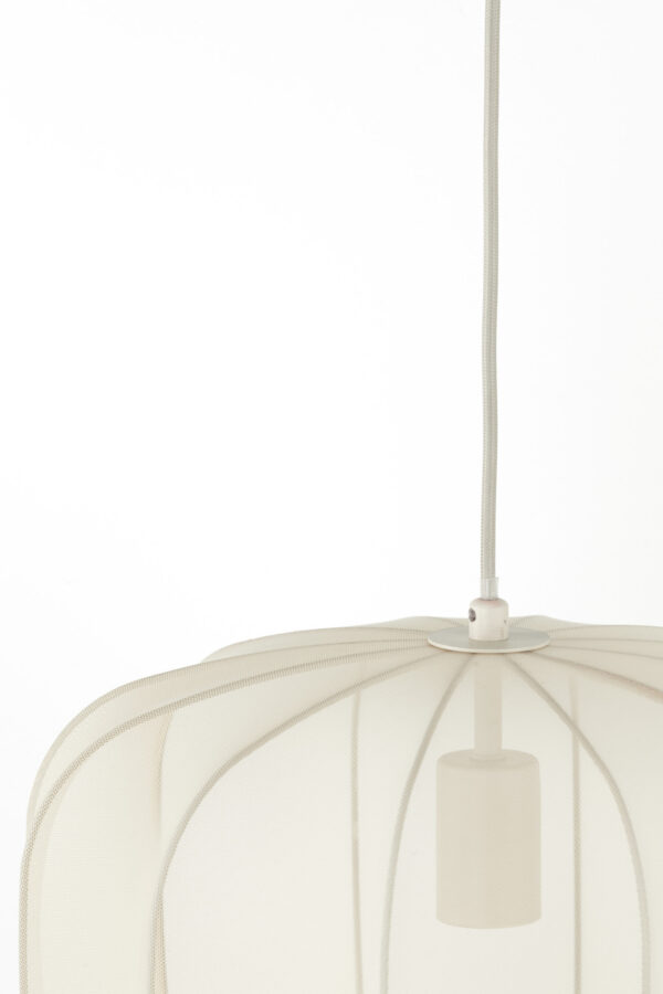 Rustieke witte ronde hanglamp Light & Living Plumeria - Image 5