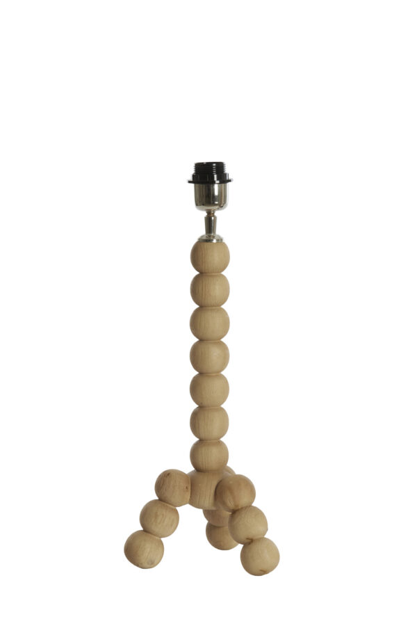 Tafellamp houten bollen naturel Light & Living Veglio
