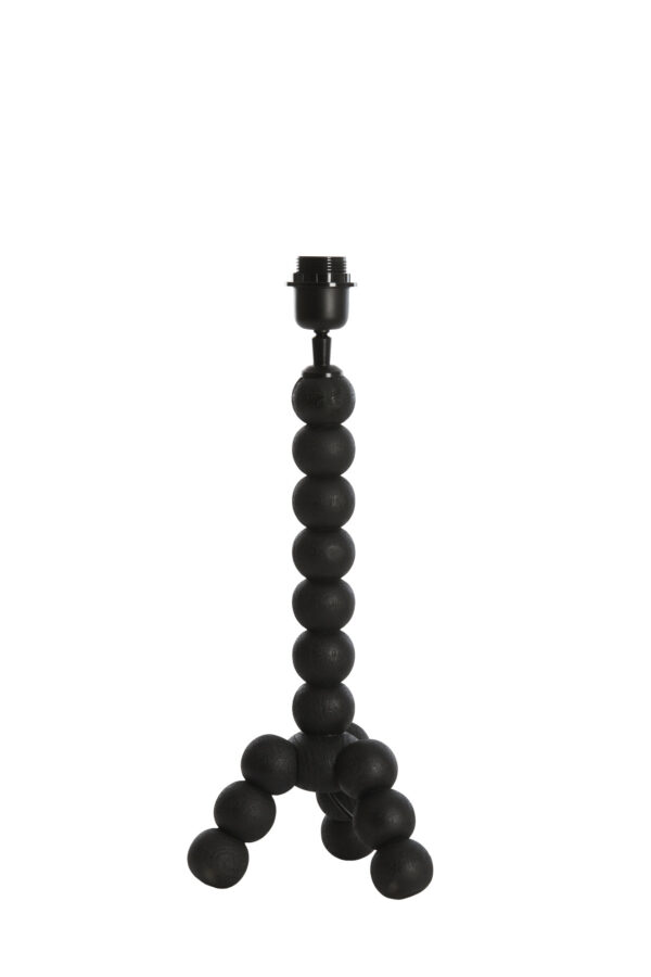 Tafellamp houten bollen zwart Light & Living Veglio