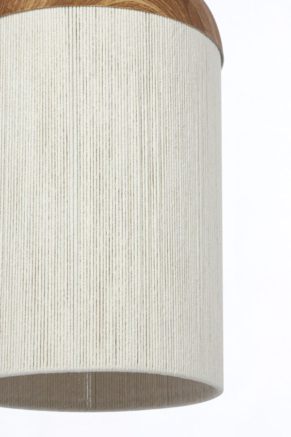 Naturel/beige bekervormige hanglamp katoendraad Light & Living Dania - Image 5