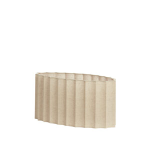 Alternative view of Lampenkap ovaal beige geplooid Light & Living Disli
