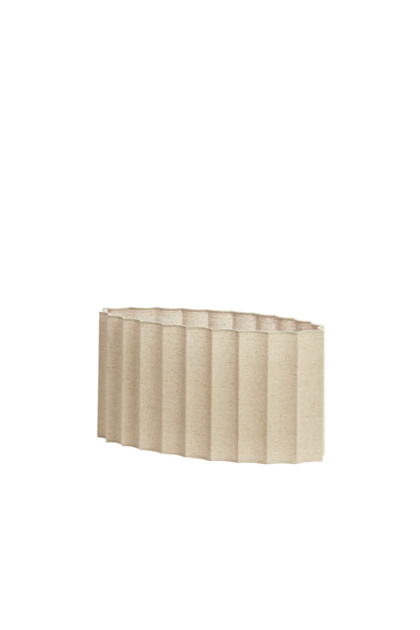 Lampenkap ovaal beige geplooid Light & Living Disli - Image 2