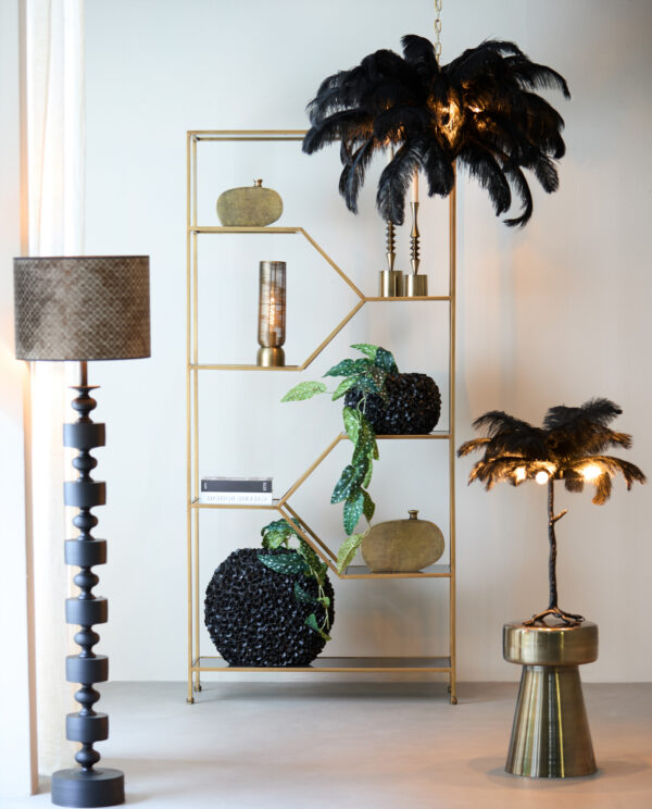 Goudbruine lampenkap velours cilinder Light & Living Elodi - Image 3