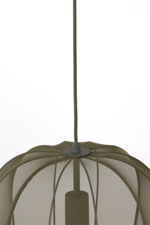 Rustieke groene hanglamp van gaas Light & Living Plumeria - Image 3