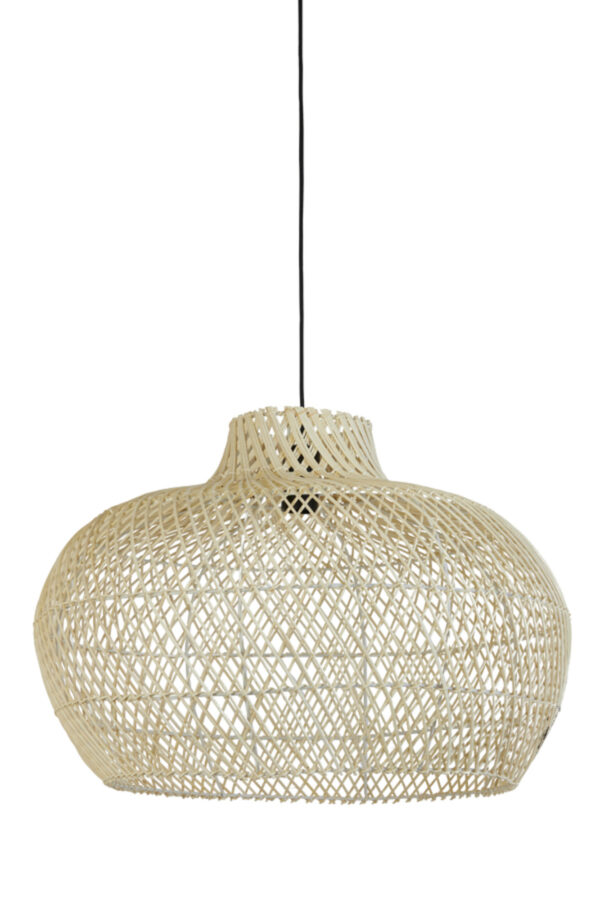 Rustieke witte rotan hanglamp Light & Living Charita
