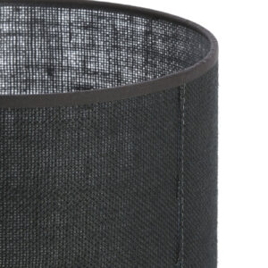 Alternative view of Zwarte jute cilinder lampenkap Light & Living Sendai
