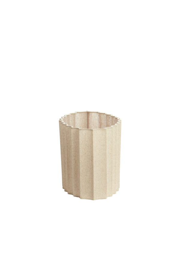 Ovale geplooide beige lampenkap Light & Living Disli - Image 5